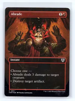 Innistrad Remastered #311 Abrade (Borderless) Foil Common - Image 1
