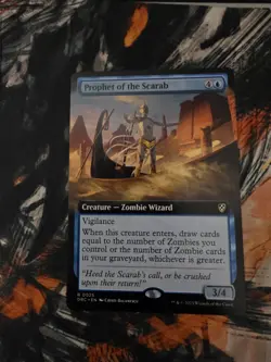 MTG Magic the Gathering Prophet of the Scarab (25/204) Aetherdrift Commander Nm - Image 1