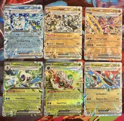 Pokemon Tera EX Double Rare Dragapult Ogerpon Hoopa Forretress Lot of 6 NM - Image 1