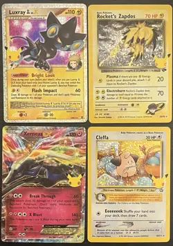Pokemon Celebrations Classic Collection Lot Xerneas EX Zapdos Luxray LV.X NM - Image 1