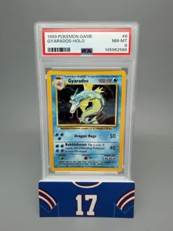 Gyrados Holo 1999 Pokemon Base Set English 6/102 PSA 8 - Image 1