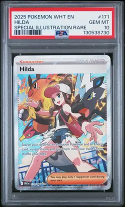 Pokemon White Flare Special Illustration Rare Hilda 171/086 PSA 10 - Image 1