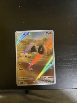 Pokemon TCG Scarlet & Violet Base Set Holo Card Sandile 216/198 NM Condition - Image 1