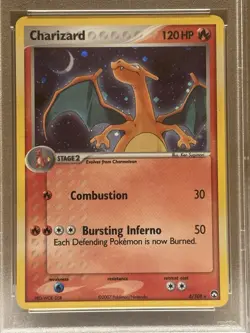 Pokemon TCG Charizard 6/108 Power Keepers Holo Rare Card Stock 2007 PSA 9 - Image 2