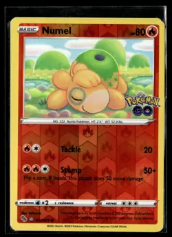 Pokemon TCG Pokemon GO #013/078 Numel (Peelable Ditto) - Image 1