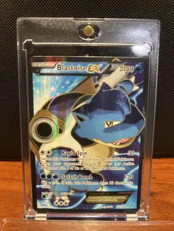 2014 Pokemon XY Blastoise EX 142/146 Full Art Holo LP - Image 3