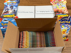 Pokemon TCG: Surging Sparks Sleeved Booster Packs Random Art (58 Packs) - Image 1