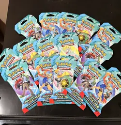 Pokemon Journey Together Sleeved Booster Pack Lot of 15 Factory Sealed - Image 1