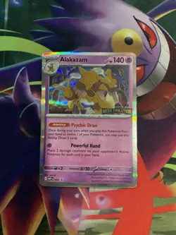 Alakazam - MEP003 - Pokemon Mega Evolution STAFF Prerelease Holo Promo - Image 4
