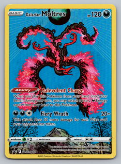 Galarian Moltres Pokemon SWSH284 Full Art Holo Rare Black Star Promo NM - Image 1