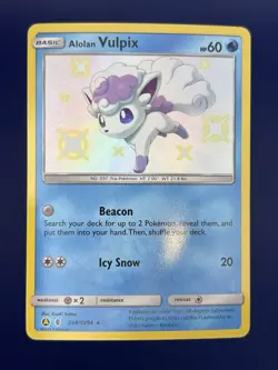 Alolan Vulpix SV8 Hidden Fates Shiny Vault Pokemon TCG - NM - Image 1