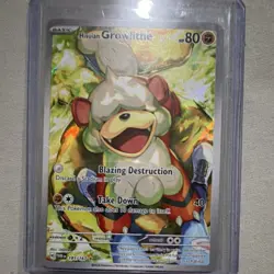 Pokemon Hisuian Growlithe 181/167 Sv06: Twilight Masquerade Illustration Rare H… - Image 1