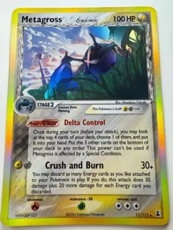 Pokemon TCG Metagross DS #11/113 EX Delta Species Reverse Holo Rare - Image 1