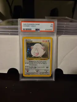 Pokemon Base Set 1999 PSA 7 NM Chansey - Image 1