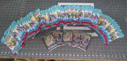 52x SLEEVED Pokemon Scarlet & Violet Journey Together TCG Booster Packs - Image 1