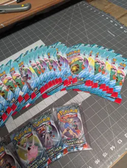 52x SLEEVED Pokemon Scarlet & Violet Journey Together TCG Booster Packs - Image 5