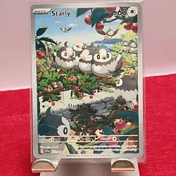 Starly 221/198 Sv01: Scarlet & Violet Base Set Holo: CUTE GIFT MINT POKEMON TCG - Image 1