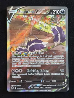 Skuntank V 181/195 Alternate Art Ultra Rare Silver Tempest Pokemon English NM - Image 1