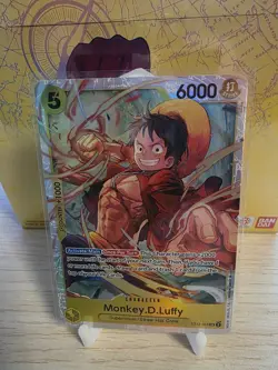 Monkey.D.Luffy ST13-015 One Piece TCG SR Foil NM Super Rare Eng Three Brothers - Image 1