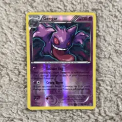 Pokemon Gengar Reverse Holo Stage 2 130 HP 60/162 Card Stock Pokemon TCG Card - Image 1