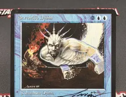 MTG Serendib Djinn- Signed -Arabian Nights Magic the Gathering Card #019 - Image 3