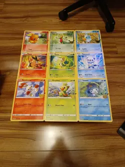 pokemon 25th anniversary jumbo cards Starters Lot of 9 Cards - Image 1