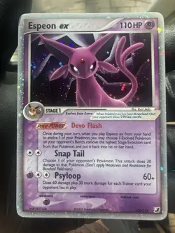 ESPEON EX 2005 Pokemon EX UNSEEN FORCES Card 102/115 NM Very Clean - Image 1
