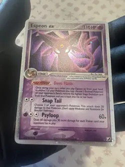 ESPEON EX 2005 Pokemon EX UNSEEN FORCES Card 102/115 NM Very Clean - Image 3