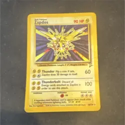 Pokemon Zapdos 16/102 Base Set Rare Basic Bird 90 HP English TCG Card Stock - Image 1