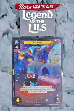 Vibes TCG OCG Legend of the Lils ARTIC FOIL CARD 33 of 150 Lil Extrovert U - Image 1