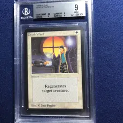 MTG ALPHA Death Ward BGS 9 Mint (MINT corners/edges/surface) 1993 - Image 1