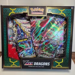 Pokemon TCG VMax Dragons Premium Collection Rayquaza Duraludon Brand New Sealed - Image 1
