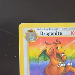 Pokemon Dragonite 1st Edition Fossil 19/62 100 HP Rare Wizards Card - Image 2