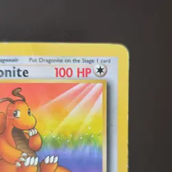 Pokemon Dragonite 1st Edition Fossil 19/62 100 HP Rare Wizards Card - Image 3