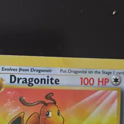 Pokemon Dragonite 1st Edition Fossil 19/62 100 HP Rare Wizards Card - Image 4