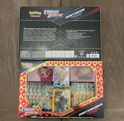 Pokemon Shiny Zacian & Shiny Zamazenta Crown Zenith Premium Figure Collection - Image 2