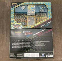 Pokemon Shiny Zacian & Shiny Zamazenta Crown Zenith Premium Figure Collection - Image 3