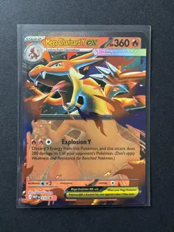 Pokemon TCG - Mega Evolution - Mega Charizard Y EX - MEP 030 - Black Star Promo - Image 1