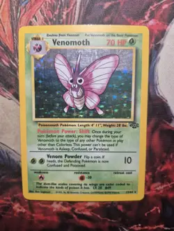 Pokemon Venomoth 13/64 Jungle Holo Rare Unlimited MP/DMG - Image 1