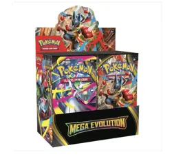 Pokemon TCG Mega Evolutions Booster Box Factory Sealed with acrylic case - Image 1