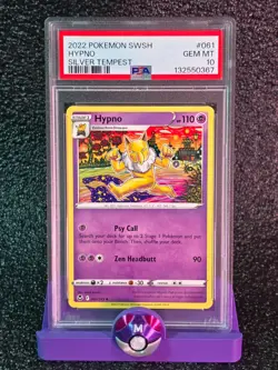 PSA 10 Hypno #061 Pokemon Silver Tempest - Image 1