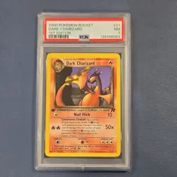 Pokemon Team Rocket Dark Charizard 1st Edition #21/82 PSA 7 2000 Rare - Image 1