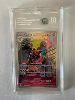 Pokemon Black Bolt IR Conkeldurr #127 TAG 10 #3847 - Image 1