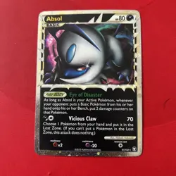2010 Pokemon TCG Absol PRIME Holo HS Triumphant Set #91/102 NM Holo - Image 1