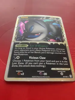 2010 Pokemon TCG Absol PRIME Holo HS Triumphant Set #91/102 NM Holo - Image 4
