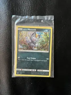 SEALED Pokemon TCG Alolan Meowth McDonald Promo 8/12 Holo - Image 1