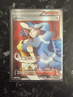 Pokemon Karen Full Art XY177a Premium Trainer XY Collection Promo - Image 1