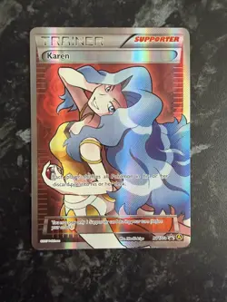 Pokemon Karen Full Art XY177a Premium Trainer XY Collection Promo - Image 2