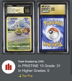 ⚡Pokemon Electivire GG08 Crown Zenith GRADE 10 PRISTINE GOLD LABEL TOP POP!💨 - Image 3