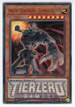 Yugioh Ancient Gear Golem - Ultimate Pound DUPO-EN054 Ultra Rare 1st Ed NM/LP - Image 1